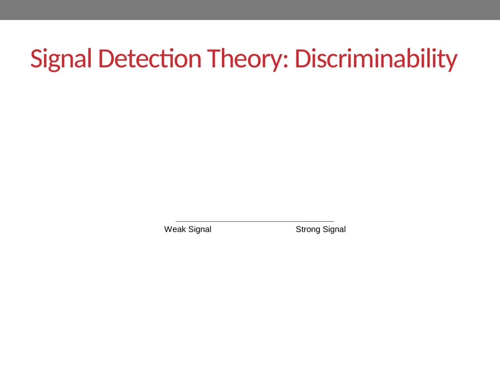 Signal-detection theory and receiver operating - slide 25 of 41