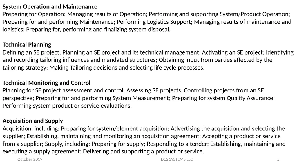 Skills Areas Performed by Certified Systems - slide 5 of 7
