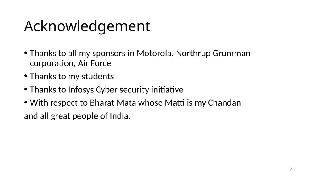 COLLABORATIVE ATTACKS AND DEFENSE Bharat Bhargava - slide 2 of 99