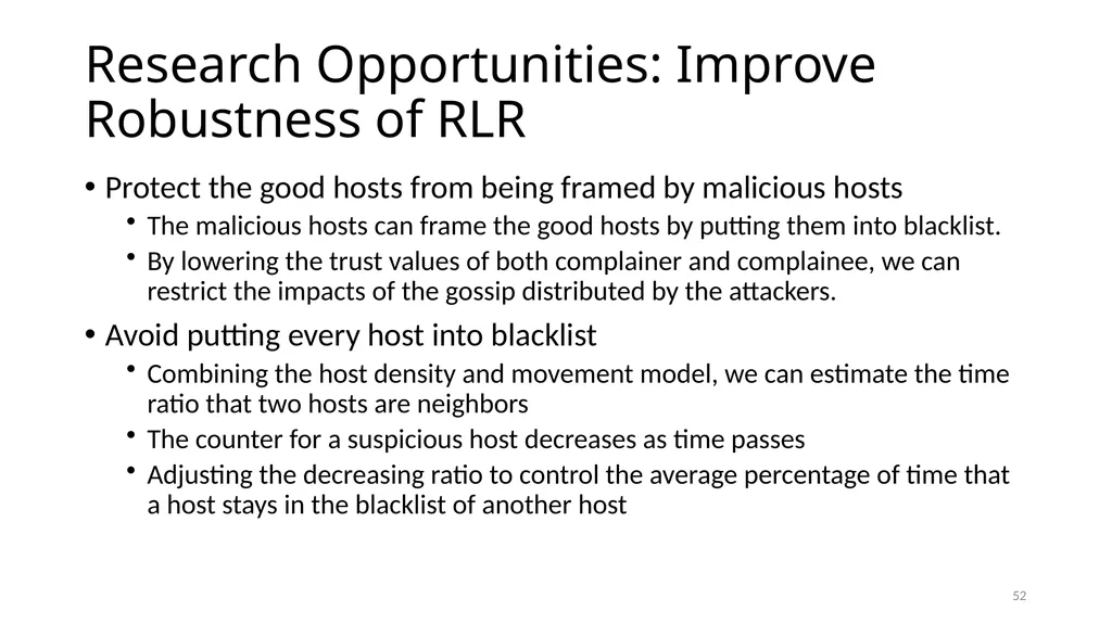 COLLABORATIVE ATTACKS AND DEFENSE Bharat Bhargava - slide 52 of 99