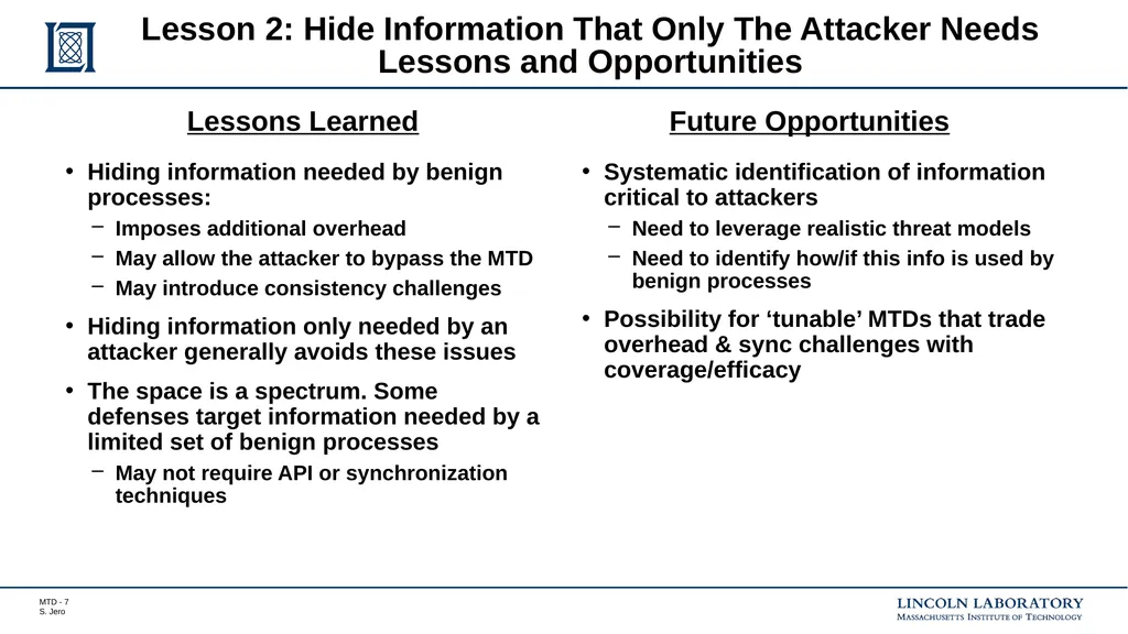 Lessons Learned in Network and Memory-Based Moving - slide 7 of 18