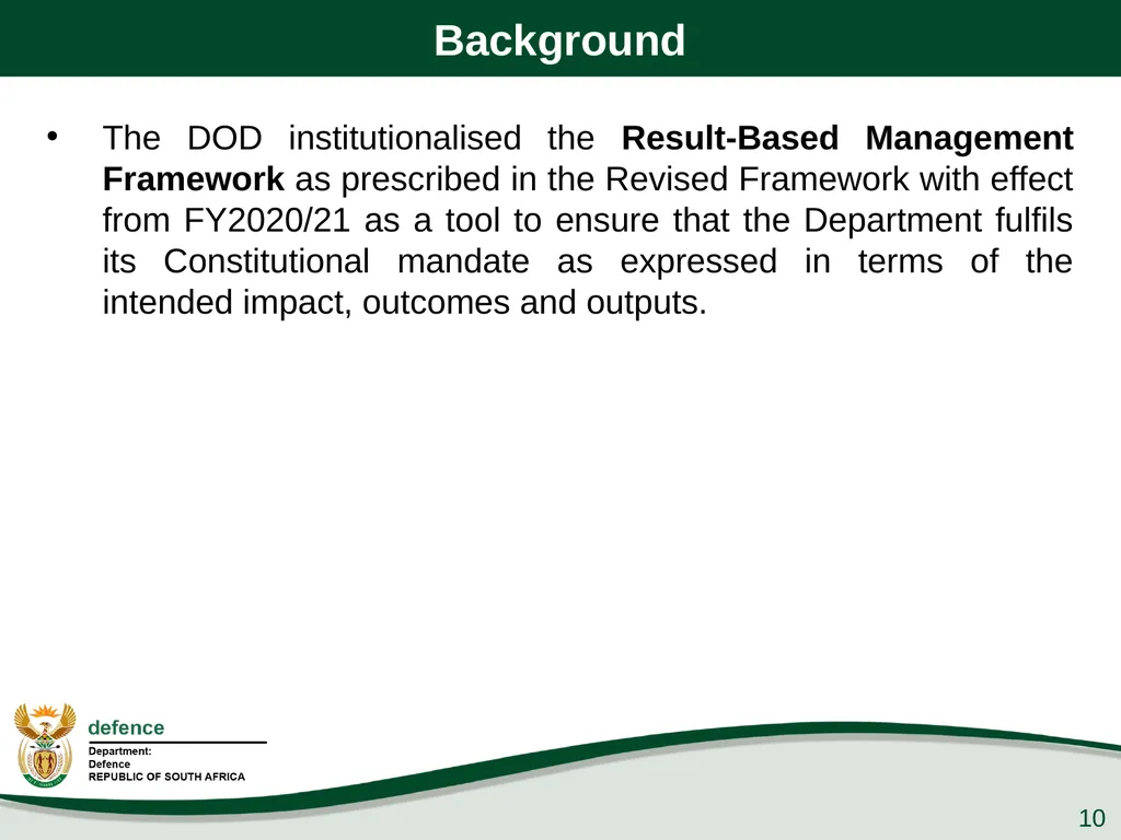 Q1 Performance Report Presentation to the PCD&MV - slide 10 of 53