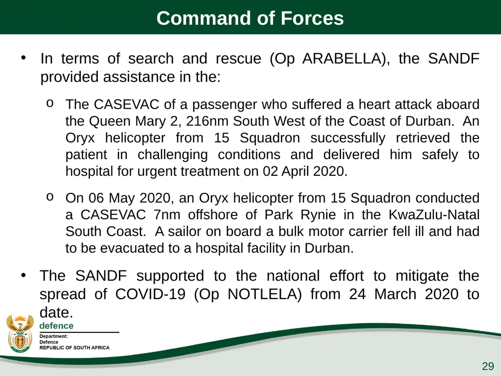 Q1 Performance Report Presentation to the PCD&MV - slide 29 of 53