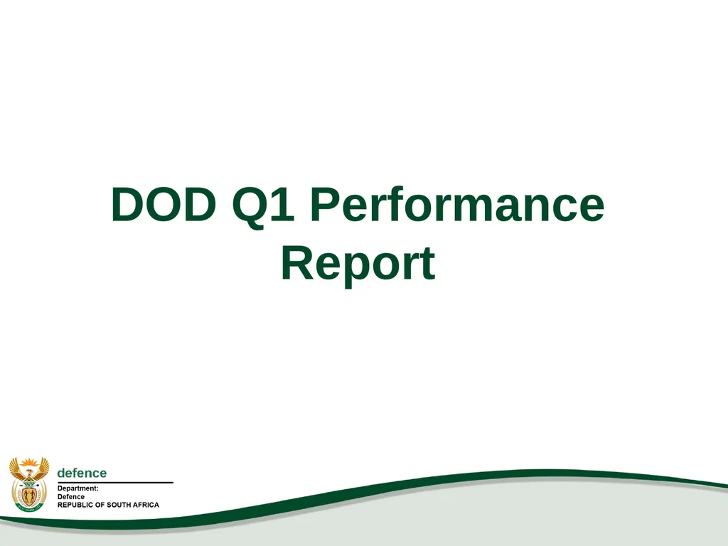 Q1 Performance Report Presentation to the PCD&MV - slide 12 of 53