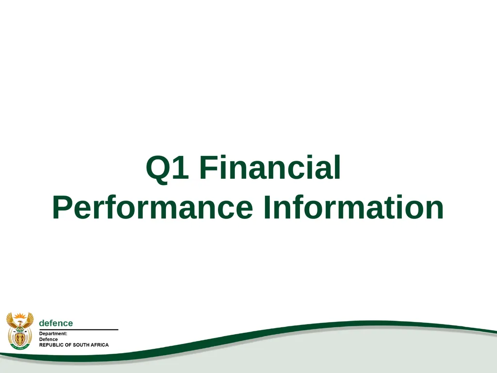 Q1 Performance Report Presentation to the PCD&MV - slide 39 of 53