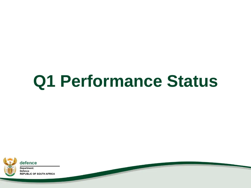 Q1 Performance Report Presentation to the PCD&MV - slide 36 of 53