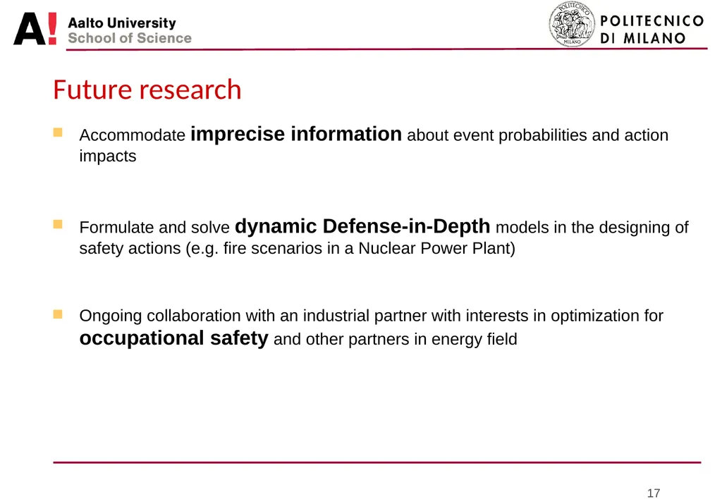 Bayesian approach for portfolio optimization of - slide 17 of 18