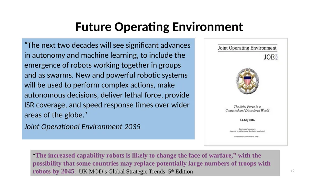 Clausewitz in the Age of Autonomy: The 7th - slide 12 of 41