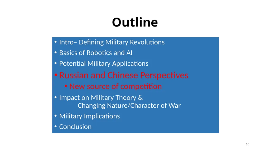 Clausewitz in the Age of Autonomy: The 7th - slide 16 of 41