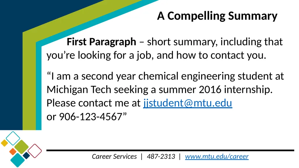 Step 1 Creating a Compelling and Effective - slide 12 of 26