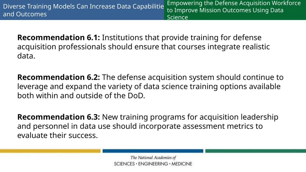 Empowering the Defense Acquisition Workforce to - slide 12 of 14