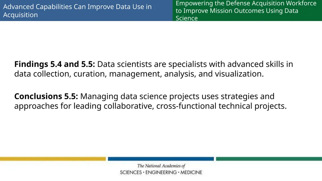 Empowering the Defense Acquisition Workforce to - slide 10 of 14