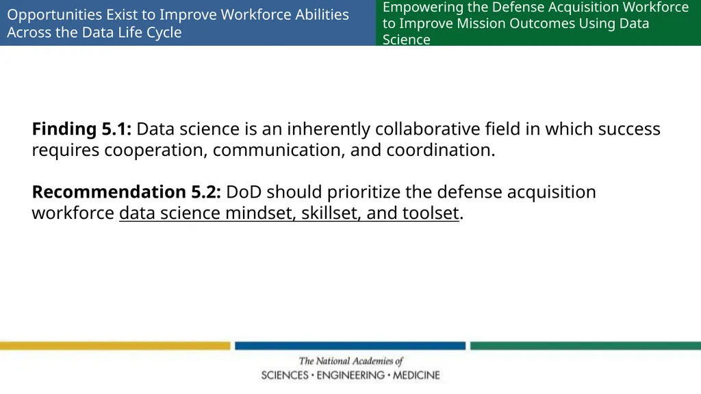 Empowering the Defense Acquisition Workforce to - slide 8 of 14