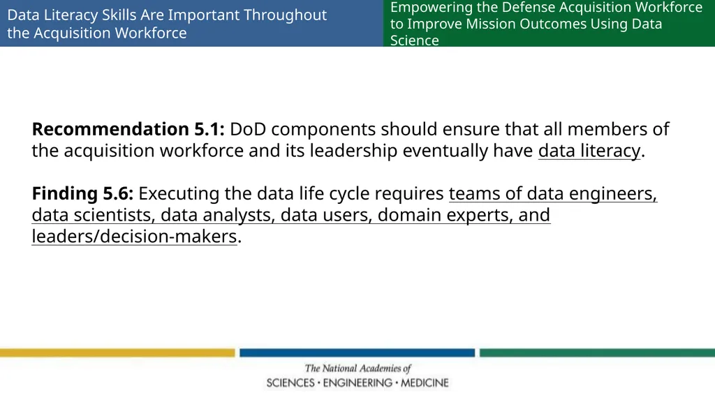 Empowering the Defense Acquisition Workforce to - slide 9 of 14
