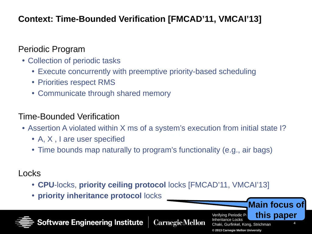 Verifying Periodic Programs with Priority - slide 4 of 25