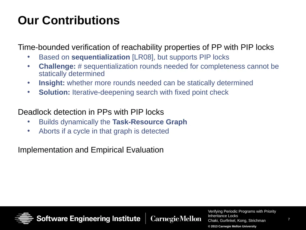 Verifying Periodic Programs with Priority - slide 7 of 25