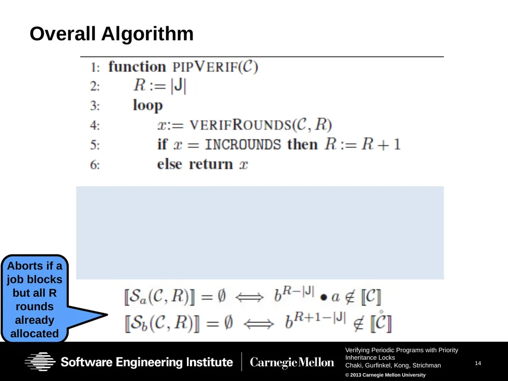 Verifying Periodic Programs with Priority - slide 14 of 25