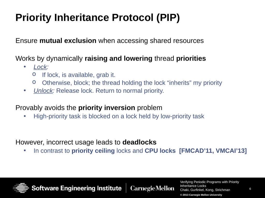 Verifying Periodic Programs with Priority - slide 6 of 25