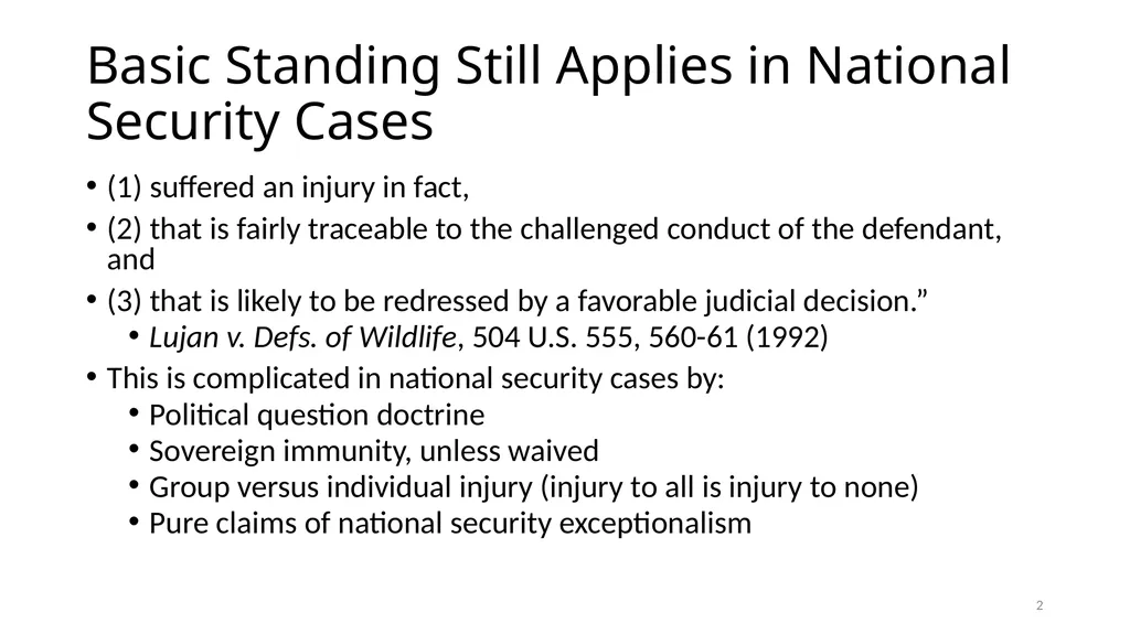 Chapter 5 - THE COURTS’ NATIONAL SECURITY POWERS 1 - slide 2 of 84