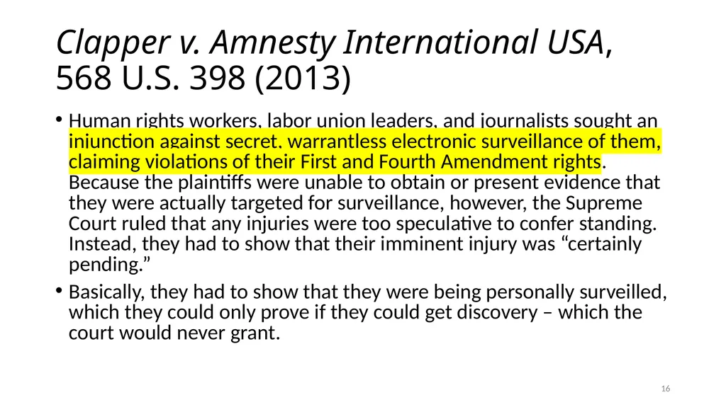 Chapter 5 - THE COURTS’ NATIONAL SECURITY POWERS 1 - slide 16 of 84