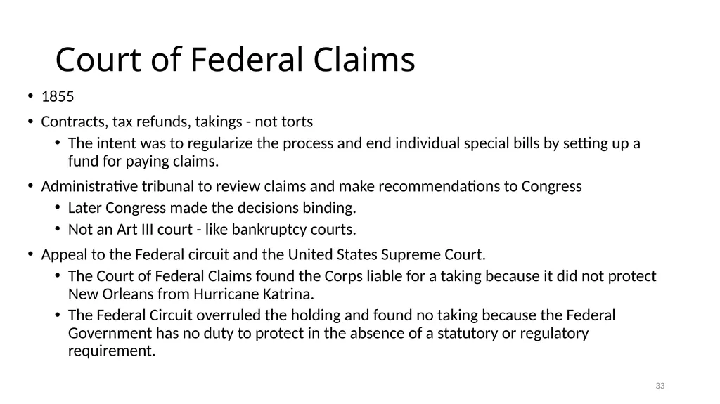 Chapter 5 - THE COURTS’ NATIONAL SECURITY POWERS 1 - slide 33 of 84