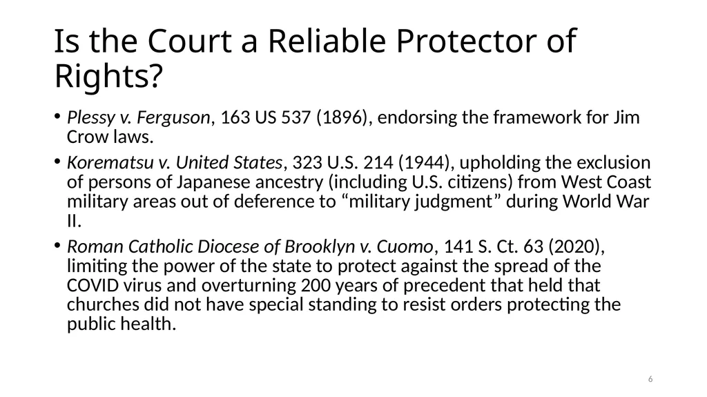 Chapter 5 - THE COURTS’ NATIONAL SECURITY POWERS 1 - slide 6 of 84