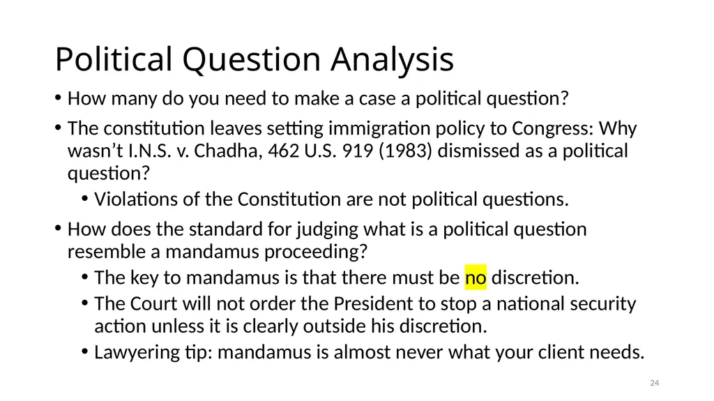 Chapter 5 - THE COURTS’ NATIONAL SECURITY POWERS 1 - slide 24 of 84
