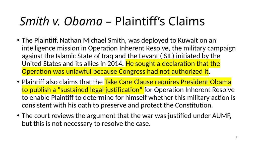 Chapter 5 - THE COURTS’ NATIONAL SECURITY POWERS 1 - slide 7 of 84