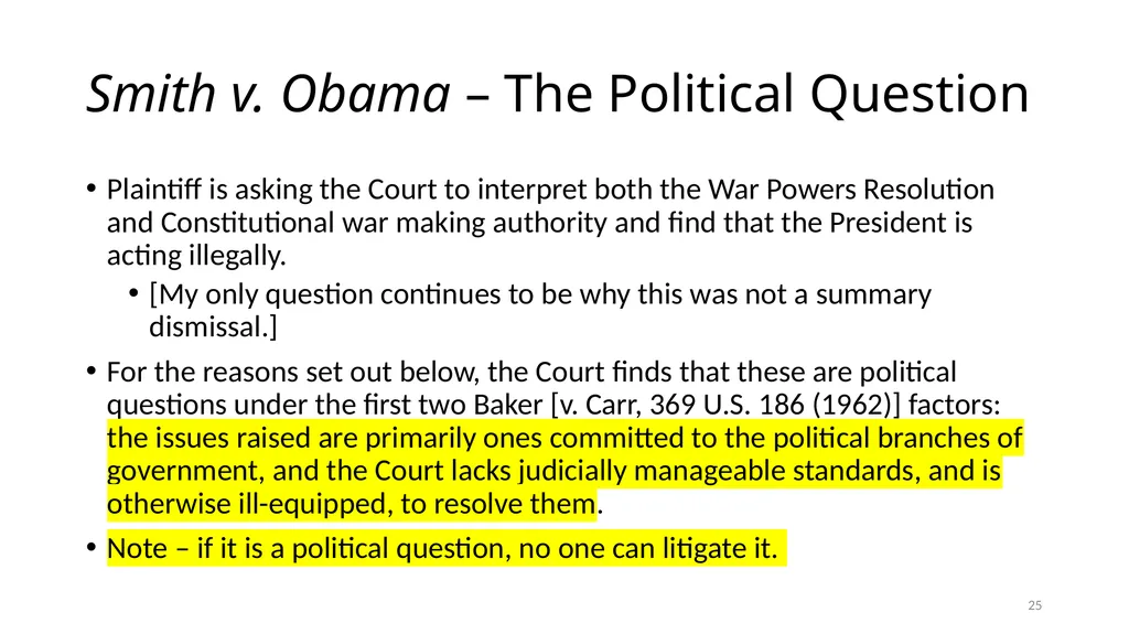 Chapter 5 - THE COURTS’ NATIONAL SECURITY POWERS 1 - slide 25 of 84