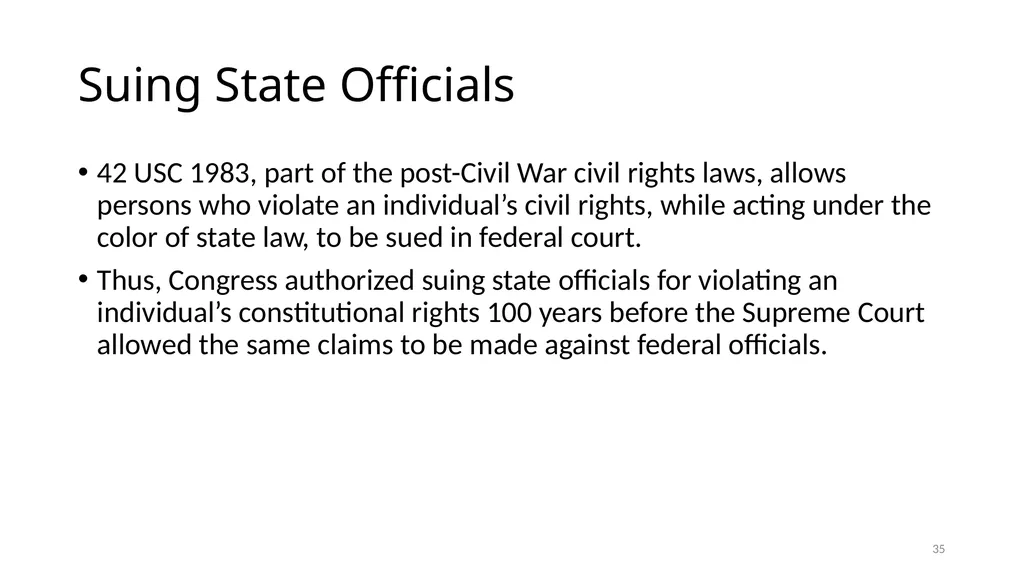 Chapter 5 - THE COURTS’ NATIONAL SECURITY POWERS 1 - slide 35 of 84