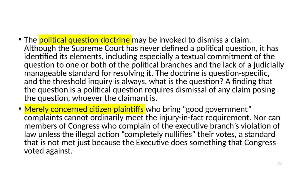Chapter 5 - THE COURTS’ NATIONAL SECURITY POWERS 1 - slide 83 of 84