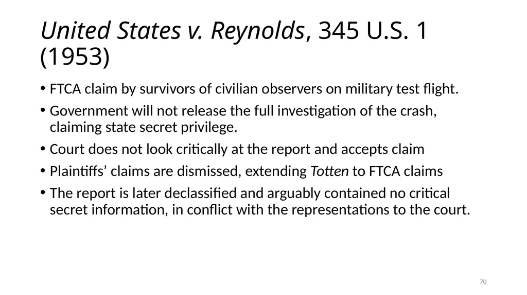 Chapter 5 - THE COURTS’ NATIONAL SECURITY POWERS 1 - slide 70 of 84