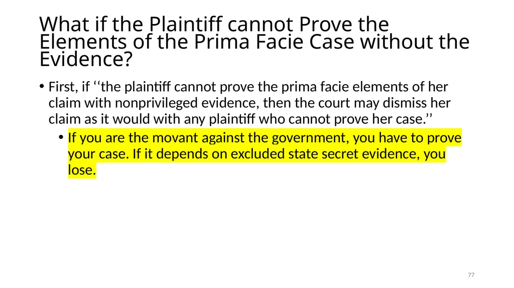 Chapter 5 - THE COURTS’ NATIONAL SECURITY POWERS 1 - slide 77 of 84