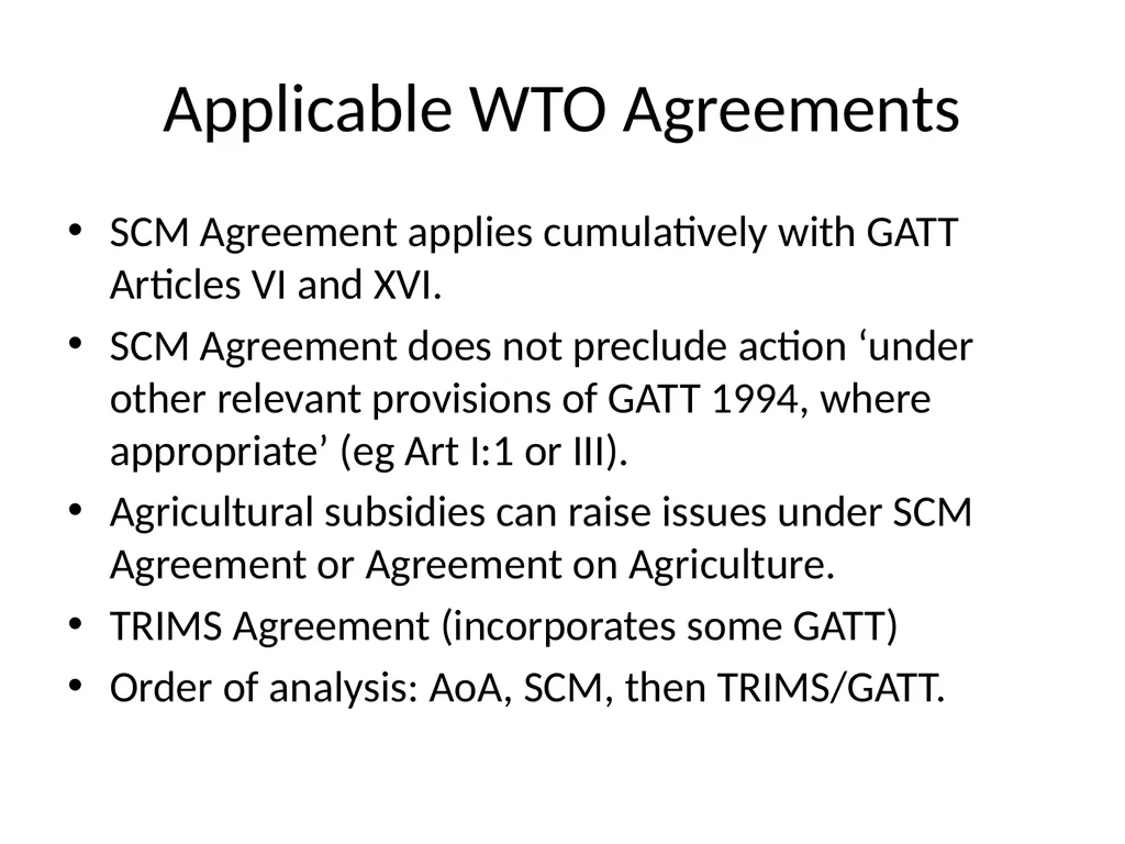 Unresolved Issues in WTO Law & climate change - slide 7 of 68