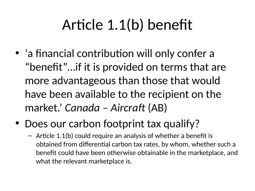 Unresolved Issues in WTO Law & climate change - slide 16 of 68