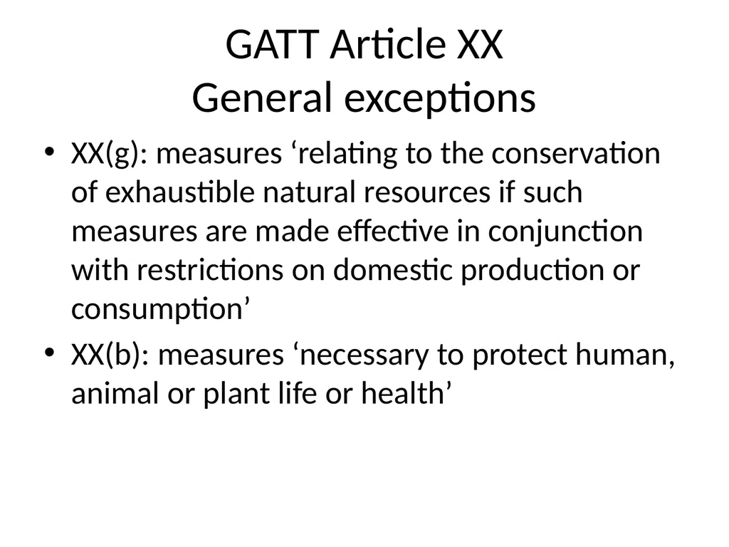 Unresolved Issues in WTO Law & climate change - slide 38 of 68