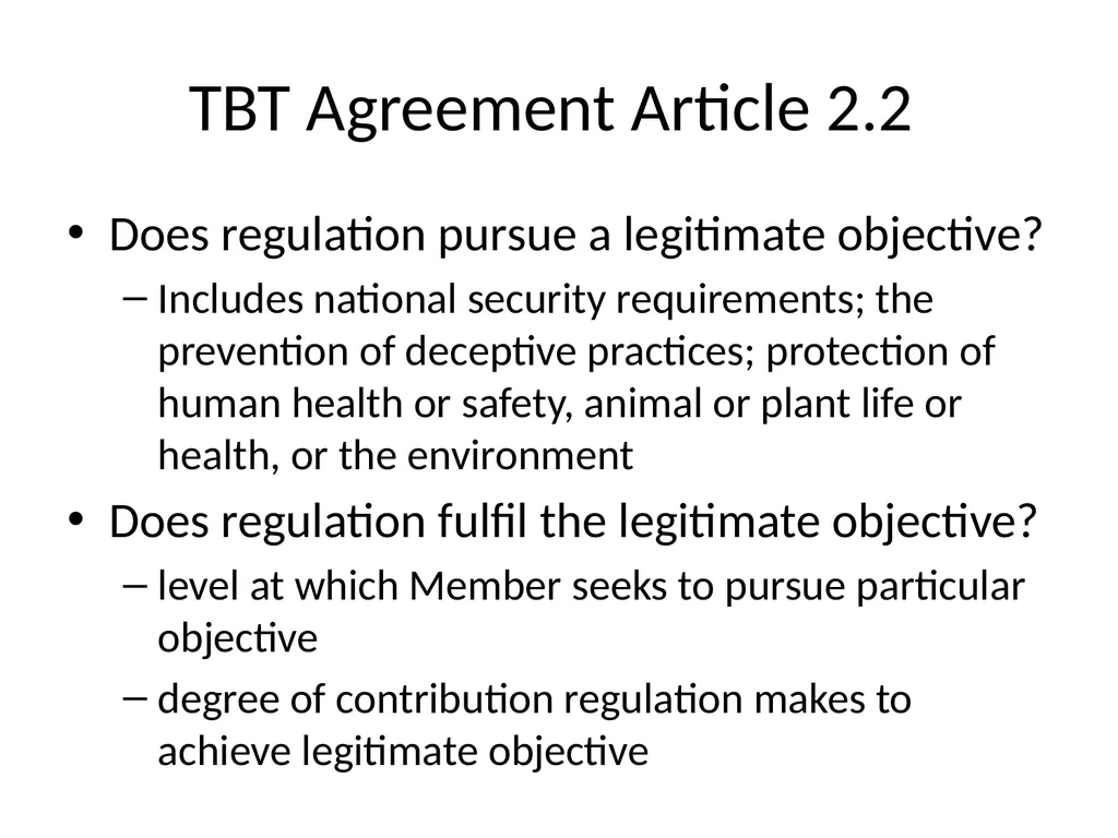 Unresolved Issues in WTO Law & climate change - slide 58 of 68