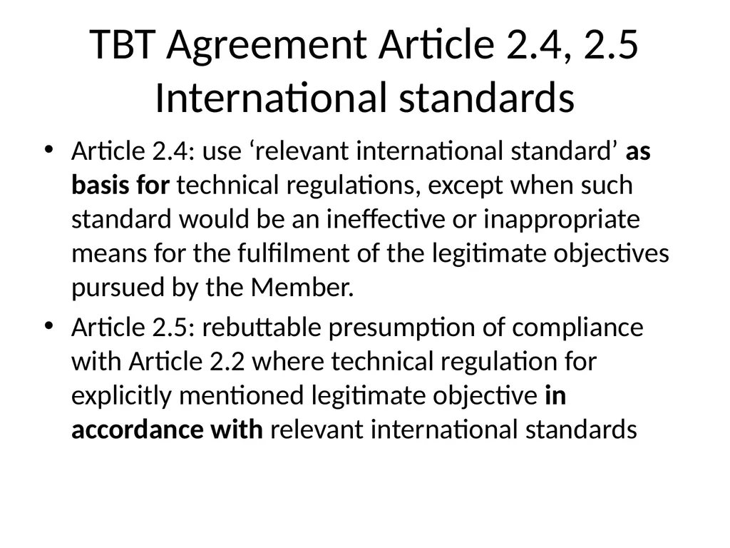 Unresolved Issues in WTO Law & climate change - slide 62 of 68