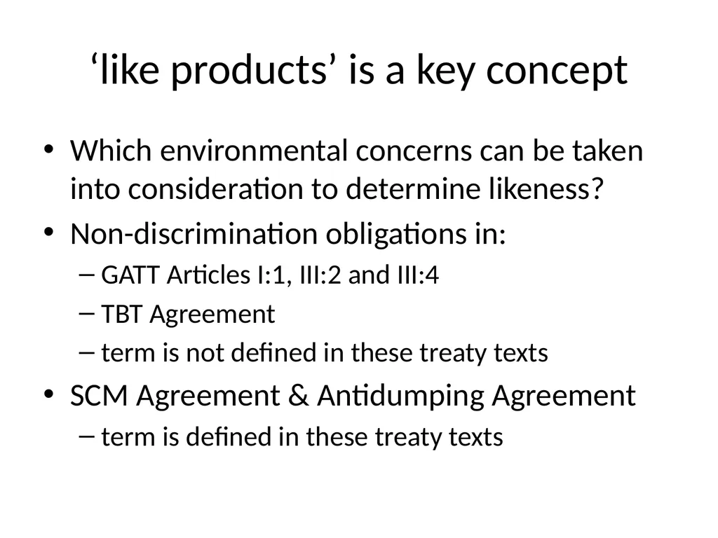 Unresolved Issues in WTO Law & climate change - slide 26 of 68