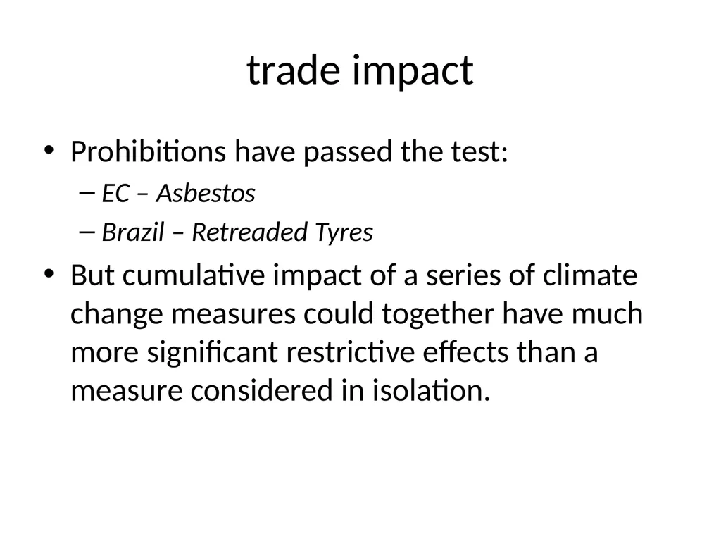 Unresolved Issues in WTO Law & climate change - slide 49 of 68