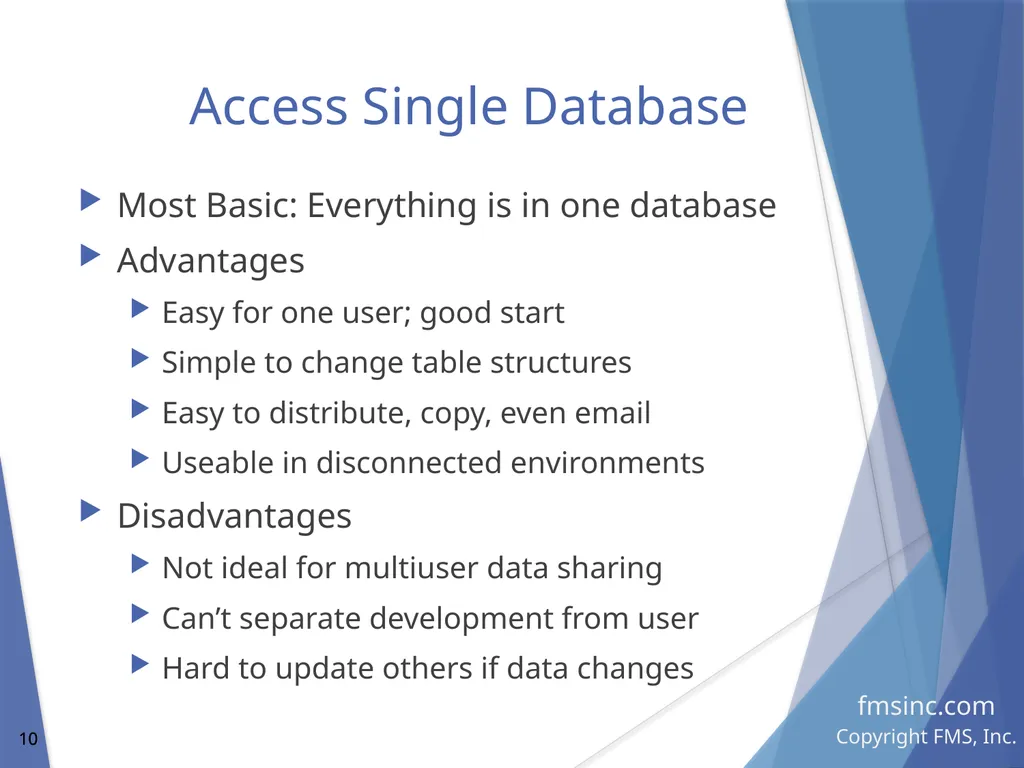 Microsoft Access Database Evolution from the - slide 10 of 41