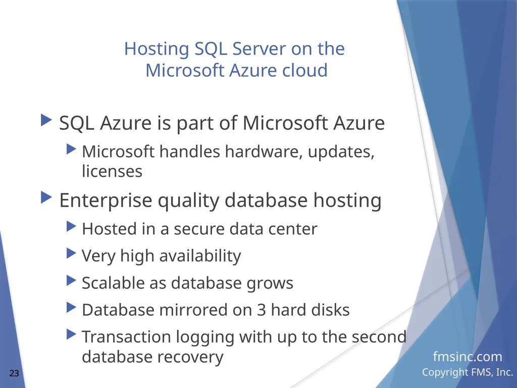 Microsoft Access Database Evolution from the - slide 23 of 41