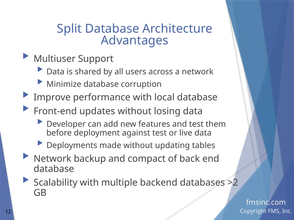Microsoft Access Database Evolution from the - slide 12 of 41