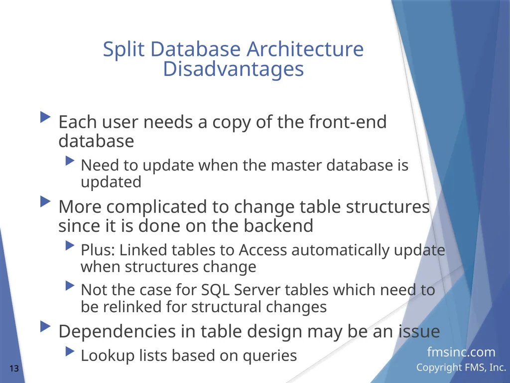 Microsoft Access Database Evolution from the - slide 13 of 41