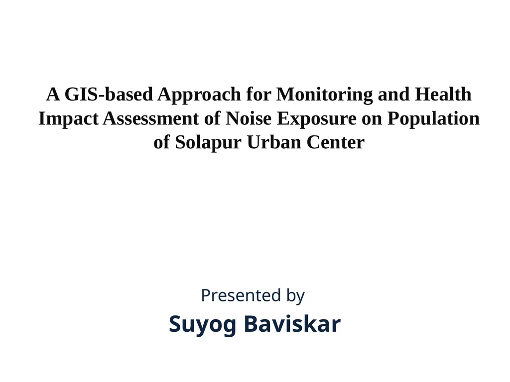 A GIS-based Approach for Monitoring and Health