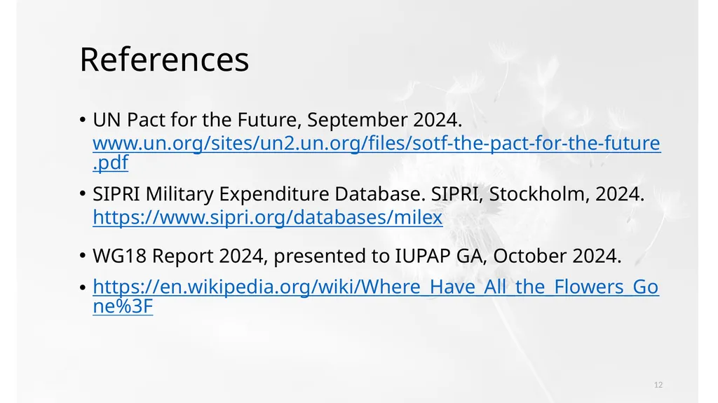 Nuclear Weapons Production, Control and Threat - slide 12 of 12