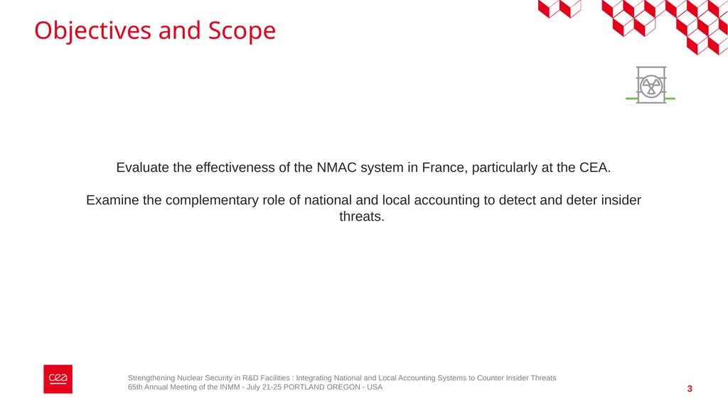 Strengthening Nuclear Security in R&D Facilities - slide 3 of 23