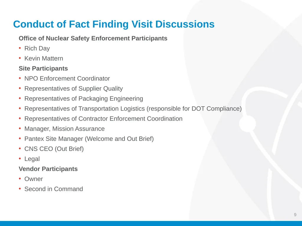 Energy Facility Contractors Group (EFCOG) Safety - slide 9 of 13