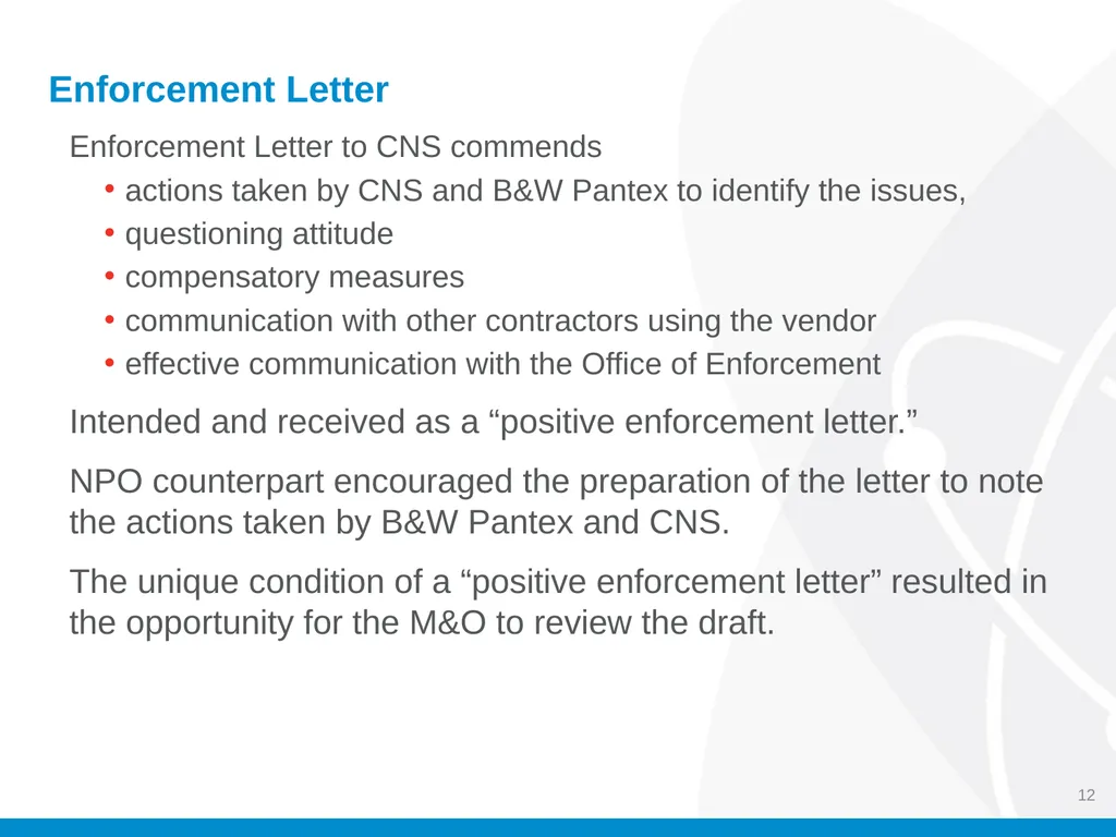 Energy Facility Contractors Group (EFCOG) Safety - slide 12 of 13