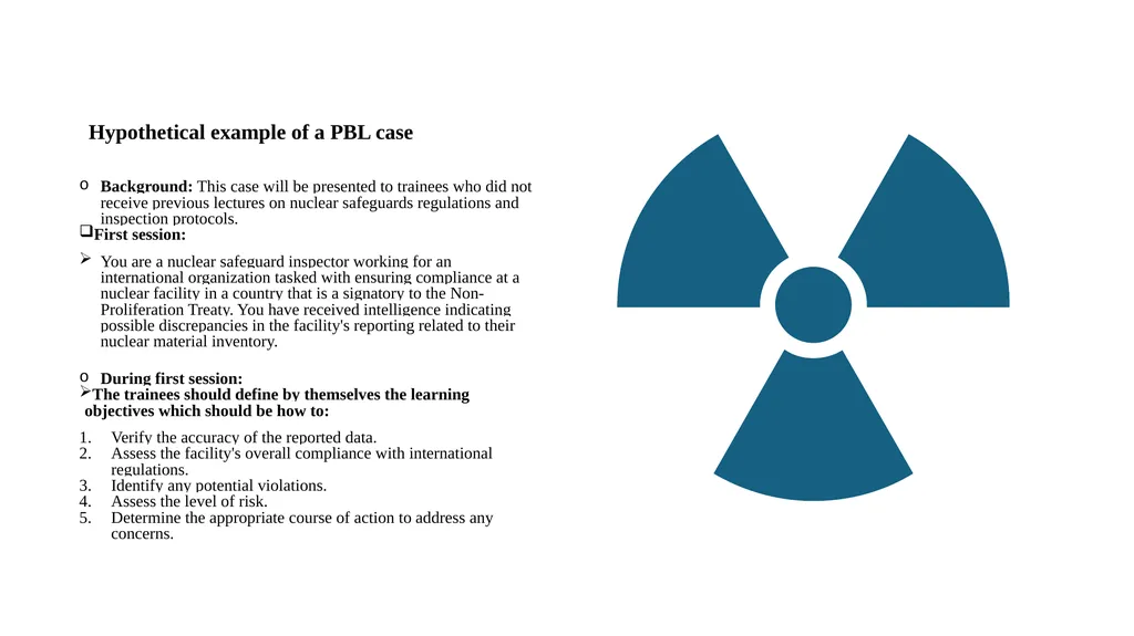 Introduction of problem-based learning, team-based - slide 9 of 23